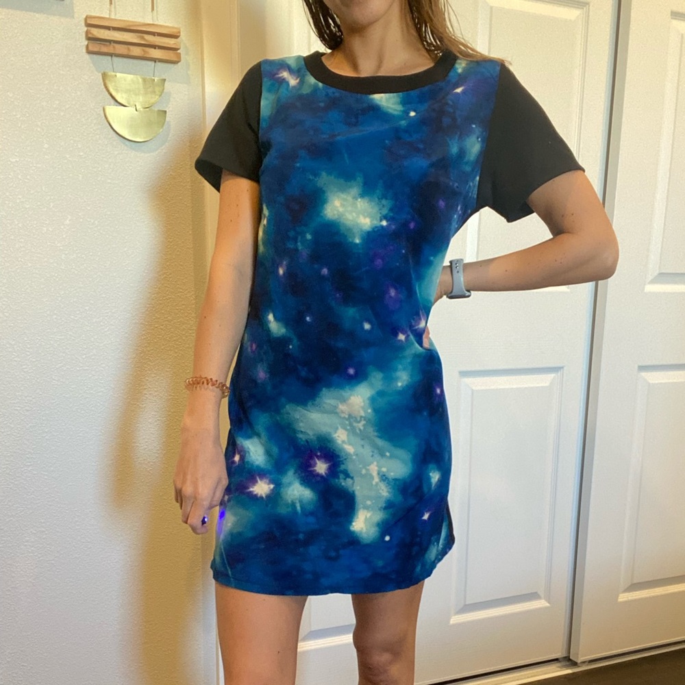 Moon Collection Galaxy Print Dress